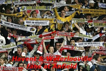 havant & waterlooville fans at liverpool in nonleague football history